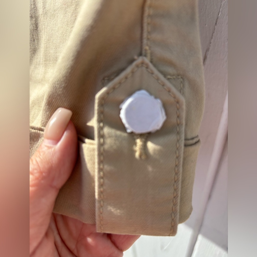 Tory Burch Convertible Khaki Safari Shorts NWT Size 26 - Picture 3 of 8